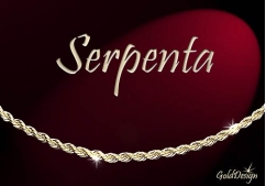 Serpenta - řetízek zlacený